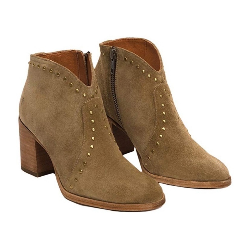 Frye Studded Suede Booties